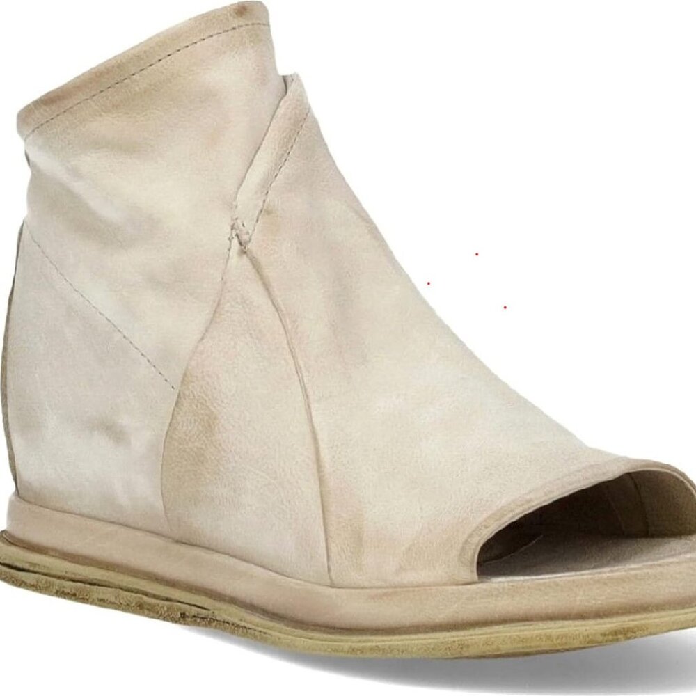 A.S. 98 Piel Sandal Bootie Bandal Size 41 Womens 10 Bone Color NWT - Picture 3 of 3